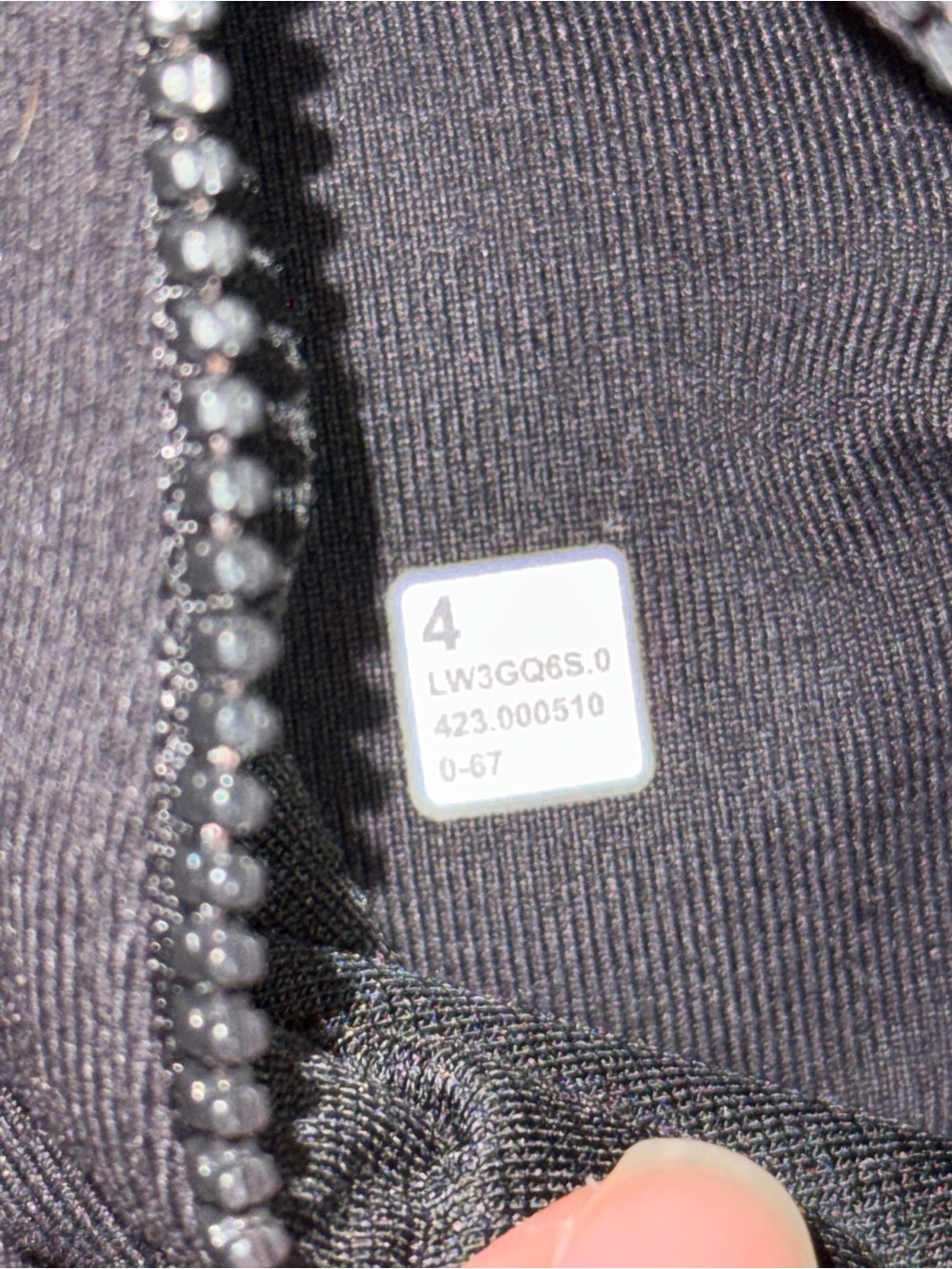 Lululemon black define jacket luon size 4 workout Activewear - Picture 5 of 5